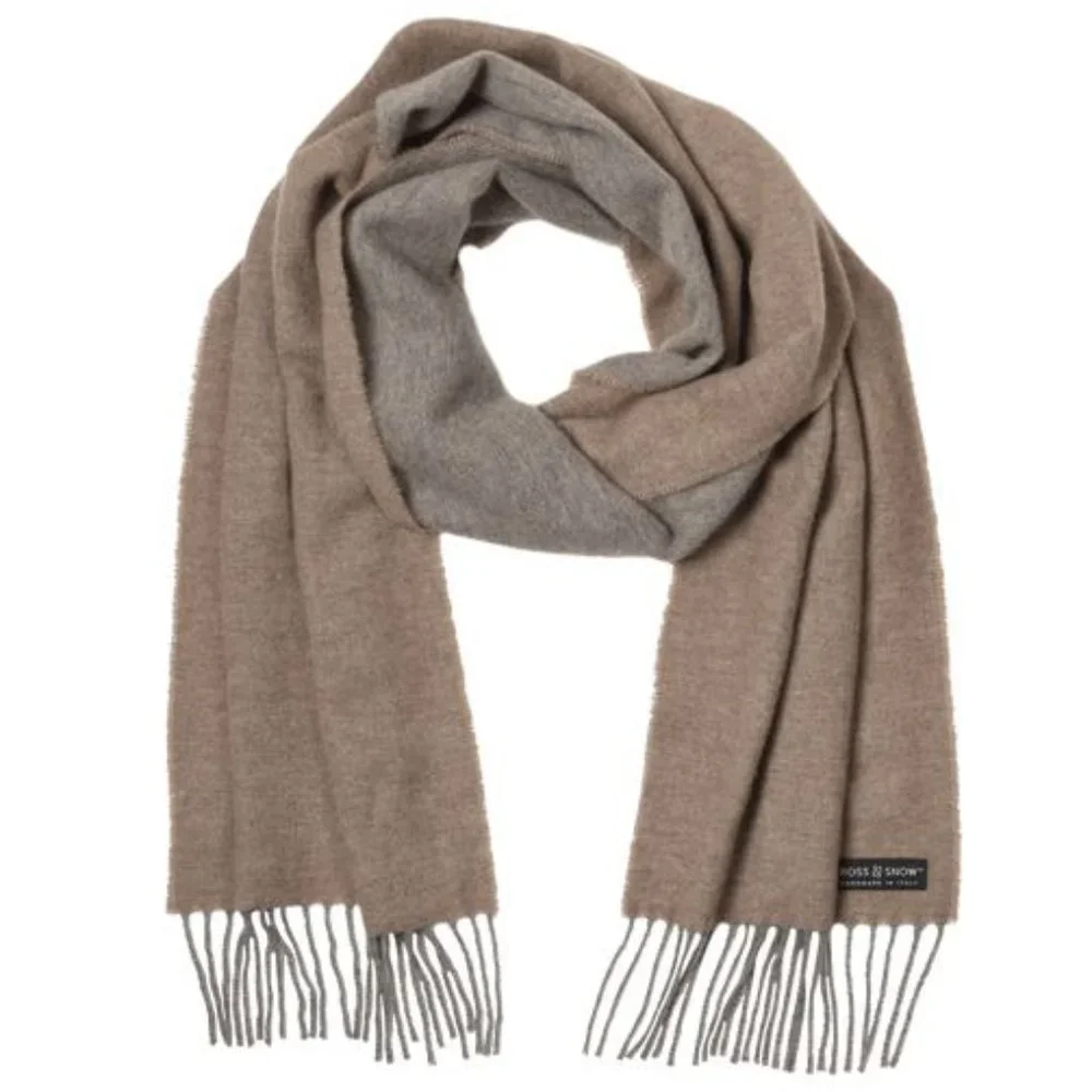 𝐑𝐎𝐒𝐒 ✳ 𝐒𝐍𝐎𝐖 100% Cashmere Unisex Inverno Scarf - NEW!!!